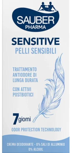 Crema deodorante Sauber Deo 7GG Sensitive, pelli sensibili