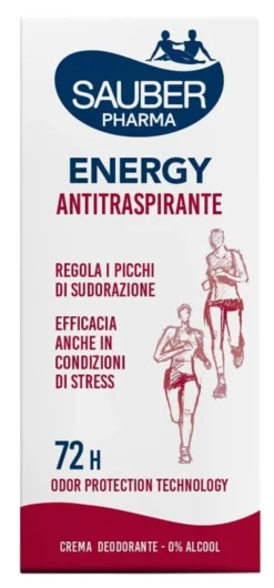Crema Deodorante Sauber Deo 72H Energy antitraspirante