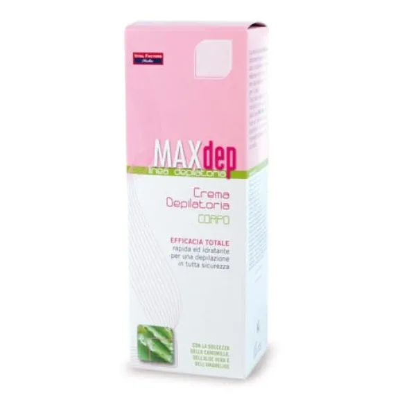 Crema Depilatoria MAX Dep per Corpo 150ml, Aloe e Camomilla
