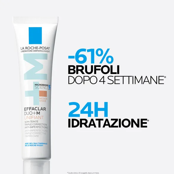 Crema Effaclar Duo +M Unifiant Medium colorata, 40ml