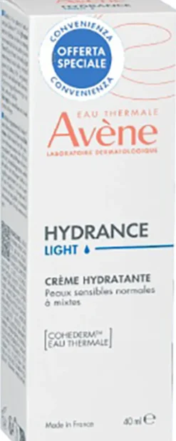 Crema Idratante Avène Hydrance UV Light Ricca, 40ml