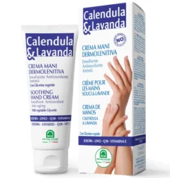 Crema mani Calendula & Lavanda dermolenitiva, 75ml