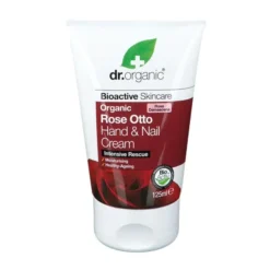 Crema Mani Dr Organic Rose Otto con Aloe e Vitamina E, 125ml