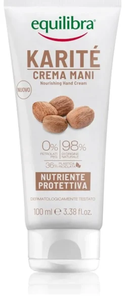 Crema Mani Equilibra Karité nutriente, uso quotidiano