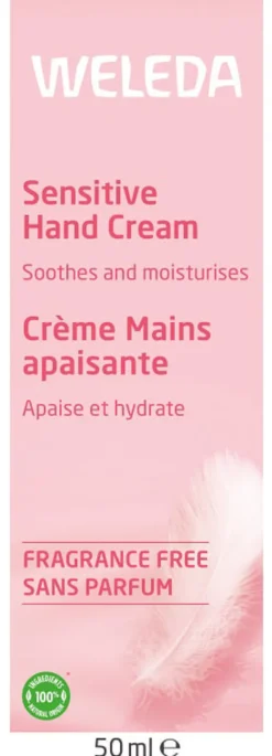 Crema Mani per Pelle Sensibile, senza profumo, tubetto 50ml