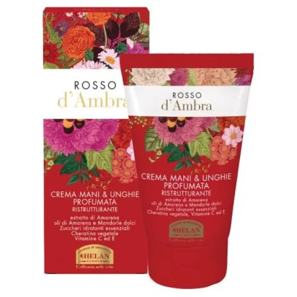Crema Mani & Unghie Rosso d'Ambra profumata, idratante