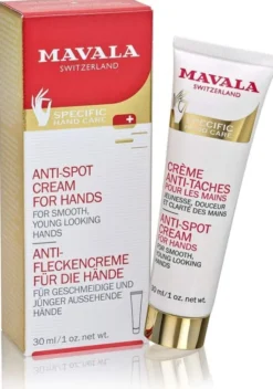 Crema Mavala Anti-Macchie Mani con estratti vegetali, 30ml