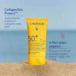 Crema Solare Viso Caudalie Vinosun SPF50+ Anti-Età