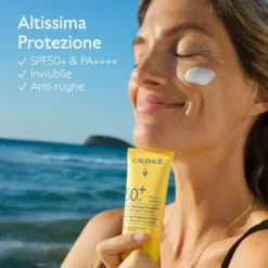 Crema Solare Viso Caudalie Vinosun SPF50+ Anti-Età