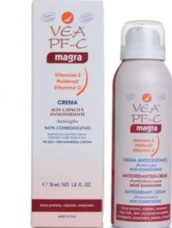 Crema Vea PF-C Magra anti-rughe pelle grassa, 50ml airless