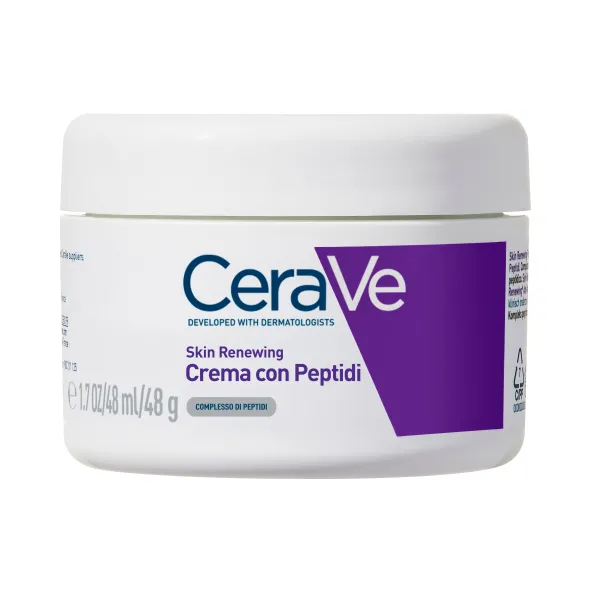 Crema Viso CeraVe Skin Renewing con Peptidi, anti-età