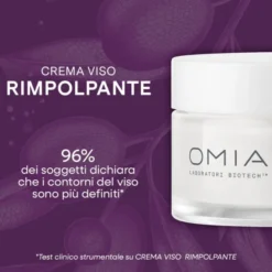 Crema Viso Omia Biotech Rimpolpante Anti-rughe, 50ml
