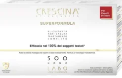 Crescina Ri-Cr S 500 Uomo trattamento capelli, 10+10 fiale