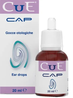 Cue Cap Gocce Otologiche per pulizia auricolare, 20ml