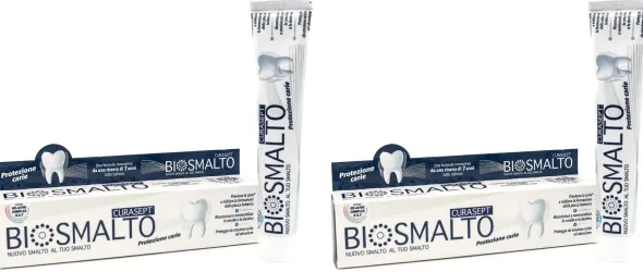 CURASEPT BIOSMALTO CARIE DENTIFRICIO 75 ML Pack da 2
