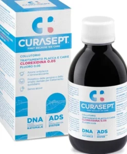 CURASEPT COLLUTORIO TRATTAMENTO PLACCA E CARIE CLOREXIDINA 0,05% FLUORO 0,05% ADS + DNA 200 ML