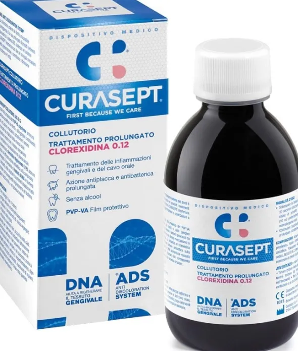 CURASEPT COLLUTORIO TRATTAMENTO PROLUNGATO COREXIDINA 0,12% ADS + DNA 200 ML