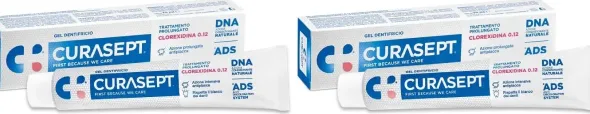 CURASEPT DENTIFRICIO 0,12 75 ML ADS+DNA Pack da 2