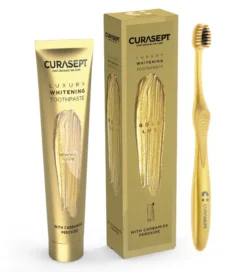 CURASEPT GOLD LUXURY WHITENING DENTIFRICIO 75 ML + SPAZZOLINO