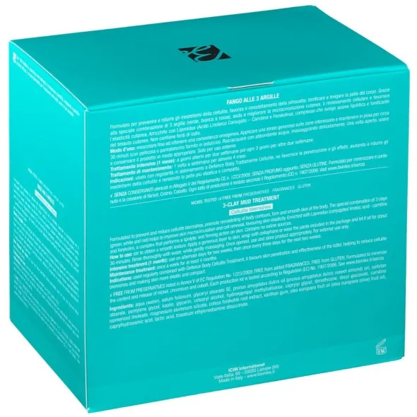 DEFENCE BODY ANTICELLULITE FANGO ALLE 3 ARGILLE VASO 500 G