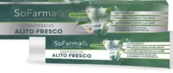 Dentifricio Alito Fresco SoFarma Più, con salvia e rosmarino