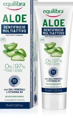 Dentifricio Aloe Multiattivo con Tea Tree e Escina, 75ml