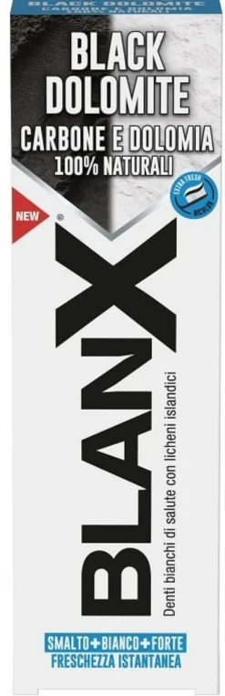 Dentifricio BlanX Black Dolomite sbiancante, formato standard