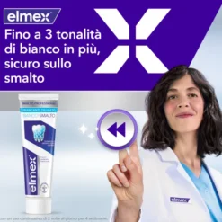 Dentifricio Elmex Bianco Smalto sbiancante delicato, 75ml