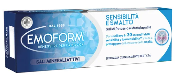 Dentifricio Emoform Sensibilità e Smalto, 75ml