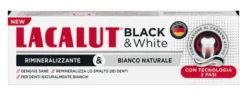 Dentifricio Lacalut Black&White rimineralizzante, carbone attivo