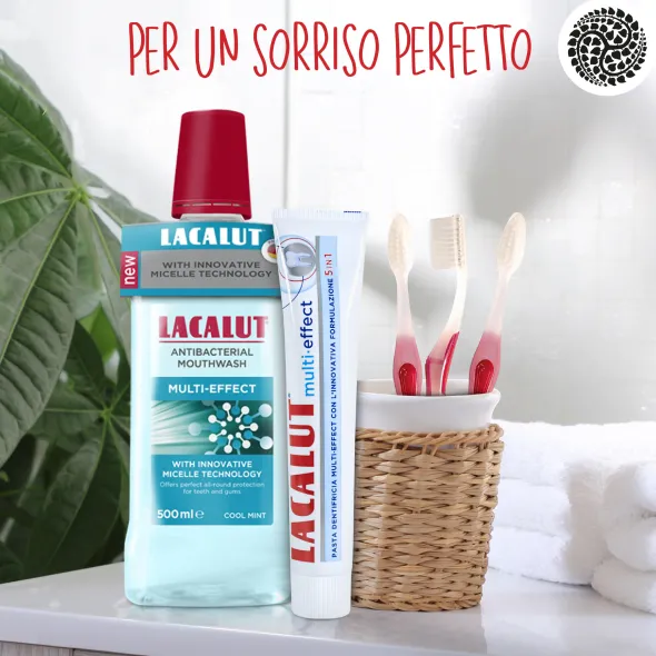 Dentifricio Lacalut Multi Effect 5in1 igiene orale, 75ml
