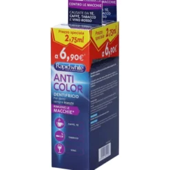 Dentifricio Rapid White Anticolor sbiancante, bipack