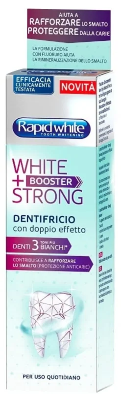 Dentifricio Rapid White Dentif White+Boost, effetto sbiancante