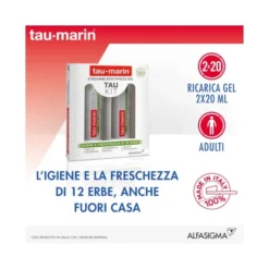 Dentifricio Tau Marin Gel Rinfrescante ricarica, 2 pezzi