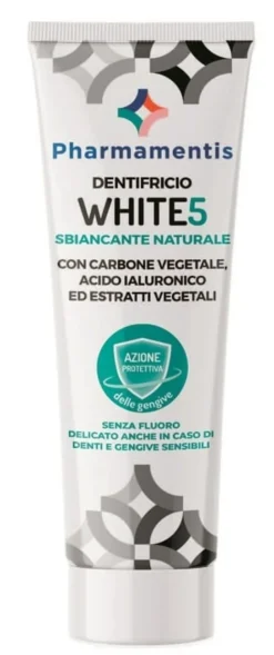 Dentifricio White Pharmamentis sbiancante al carbone, 75ml