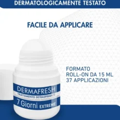Deodorante Dermafresh 7 Giorni roll-on, sudorazione intensa