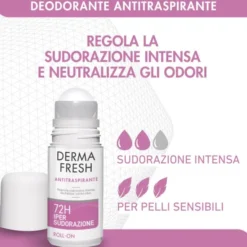 Deodorante Dermafresh 72H Ipersud roll-on, 50ml