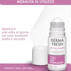 Deodorante Dermafresh 72H Ipersud roll-on, 50ml