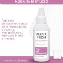 Deodorante Dermafresh 72H Ipersud Latte corpo, 100ml