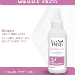 Deodorante Dermafresh 72H Ipersud spray antitraspirante