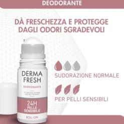 Deodorante Dermafresh 24h Pelli Sensibili roll-on, 50ml