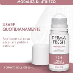 Deodorante Dermafresh 24h Pelli Sensibili roll-on, 50ml