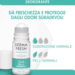 Deodorante Dermafresh 24h Roll-on pelle normale, 50ml