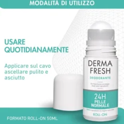 Deodorante Dermafresh 24h Roll-on pelle normale, 50ml