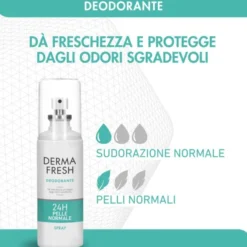 Deodorante Dermafresh 24h Spray pelle normale, 100ml