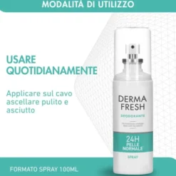 Deodorante Dermafresh 24h Spray pelle normale, 100ml