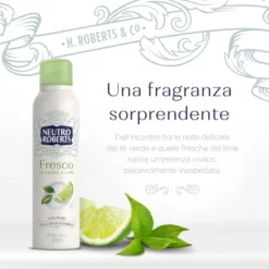 Deodorante Neutro Roberts Fresco Tè Verde Spray, 150ml