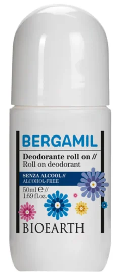 Deodorante Roll On Bergamil senza alcool, oli essenziali