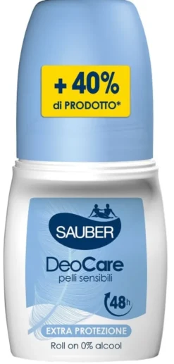 Deodorante Sauber DeoCare Roll On senza alcool, 70ml