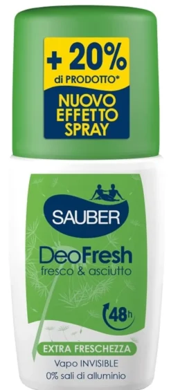 Deodorante Sauber DeoFresh spray senza alluminio, 90ml